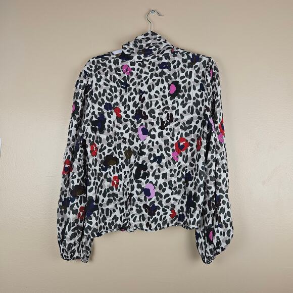 Ted Baker Chiara Wilderness Tie Neck Blouse Size 4 (Size 10 U.S) - Picture 2 of 6